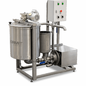 Processing mixer with inline homogenizer